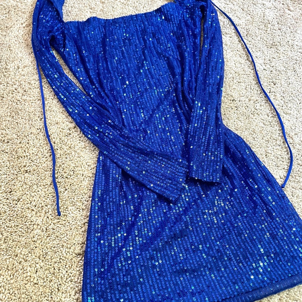 Lucy in the Sky Sequin Long Sleeve Dress